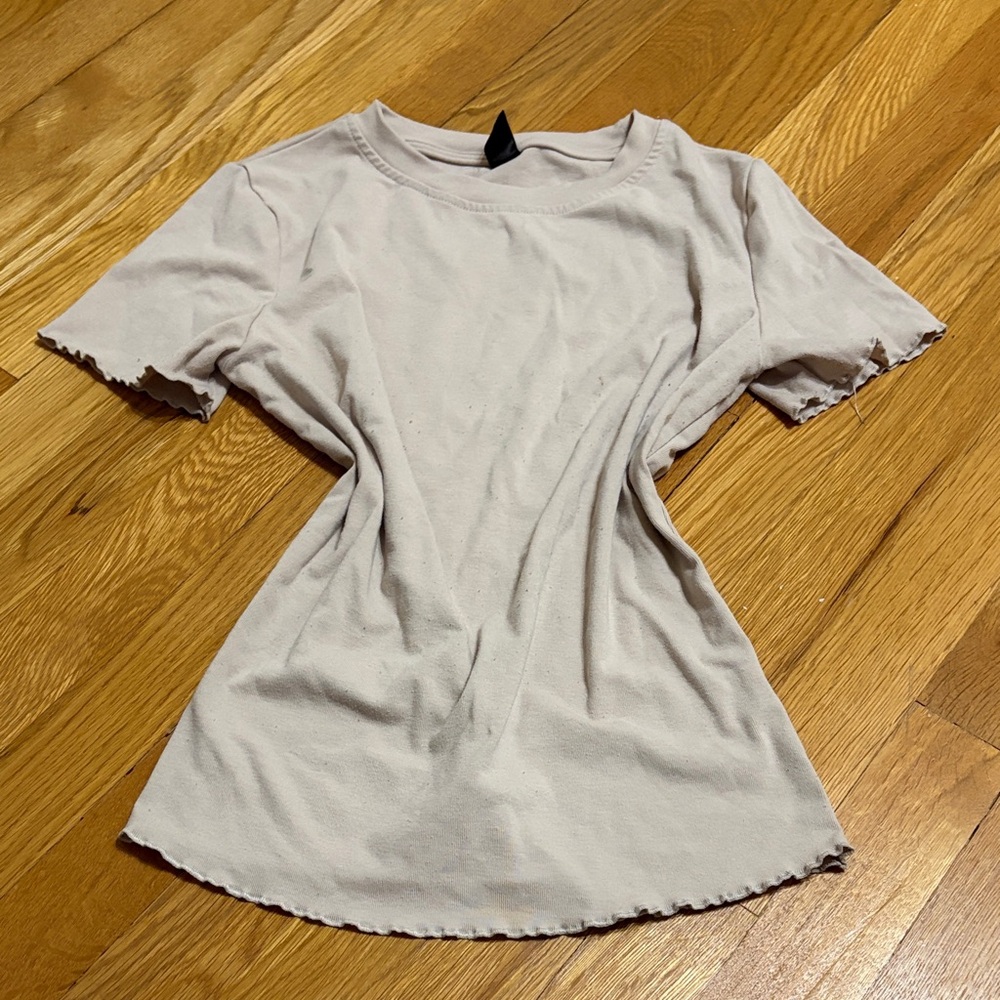 Casual Beige Women's Top